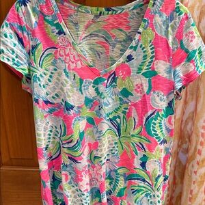 Lilly Pulitzer Multicolor Abstract Tee